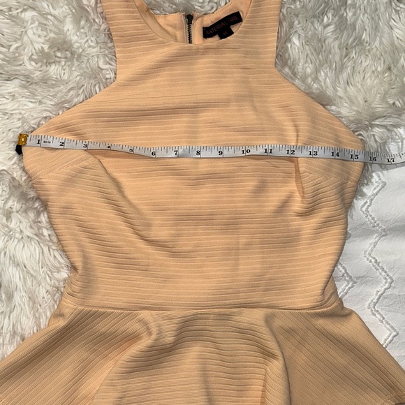 Material Girl | Peplum Zipper Back Side Cutout Lace Strap Sleeveless Tank Blouse - Picture 9 of 12